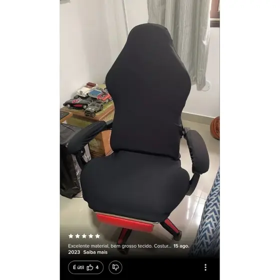 capa de cadeira gamer super luxo