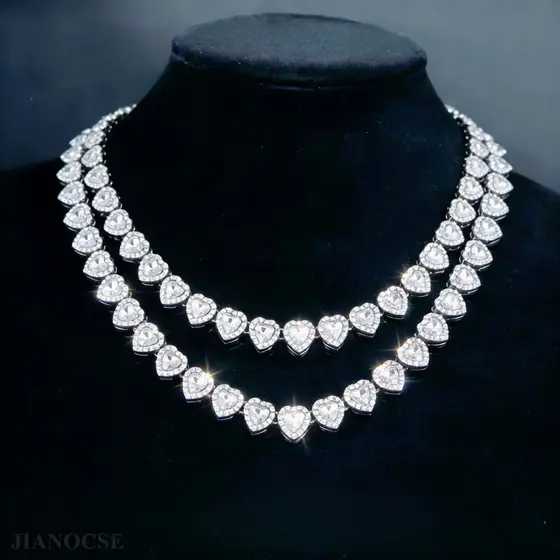 Novo Kit Hip Hop Corrente Cravejada 10mm CoraçãO Cubana Colar Iced Diamantes Joias Moda Presente Festa Para Homens Mulh