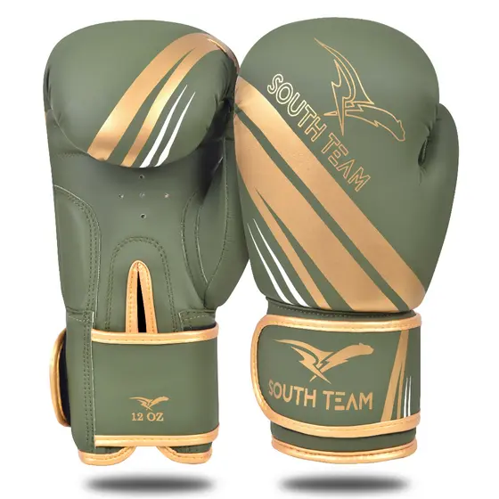 Luva de Boxe Profissional PRO10 South Team Treino Muay Thai Kickboxing