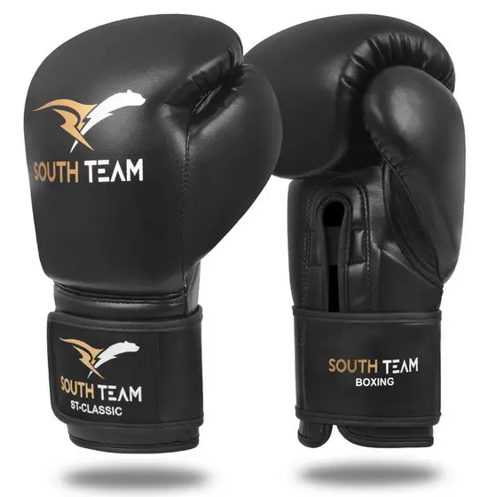Luva De Boxe South Team Classic - Ideal para Treino De Impacto Muay Thai e Kickboxing Resistente
