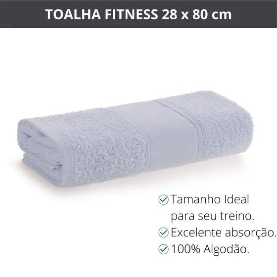 Toalha Rosto Fitness Ótima Secagem tamanho Ideal para academia