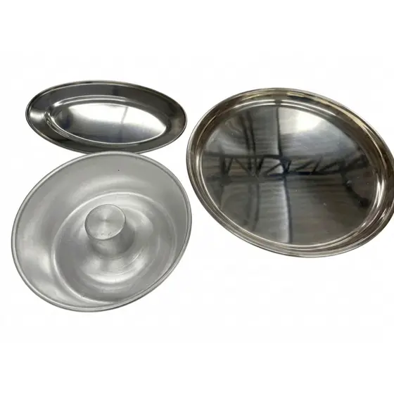 Kit 3 formas assadeira | Forma para Pudim + Assadeira oval + Assadeira Redonda