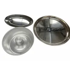 Kit 3 formas assadeira | Forma para Pudim + Assadeira oval + Assadeira Redonda