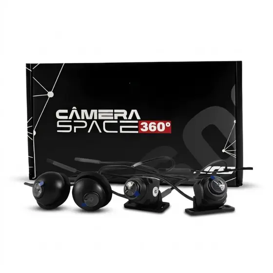 Câmera Ré e Frontal Space 360º 4 câmeras JR8