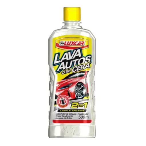 Lava Autos Com Cera Shampoo Automotivo Luxcar 500 Ml