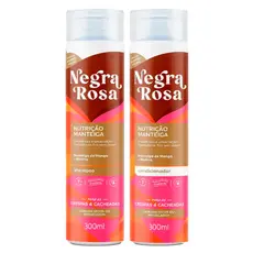 Kit Shampoo Negra Rosa 300ml E Condicionador Negra Rosa 300ml