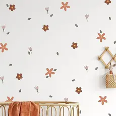Adesivo de Parede Floral para Sala, Quarto, Cozinha