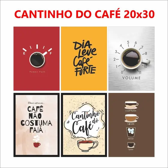 Placas Decorativos - Cozinha, Cafeteria, Café, Casa - Quadro Decoração