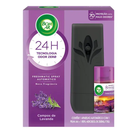 Odorizador Aparelho Lavanda 250ml Bom Ar Freshmatic