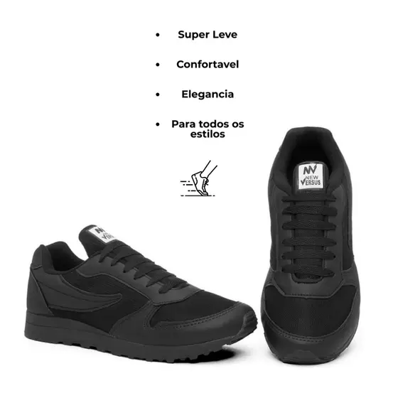 Tenis Casual Adulto  New Versus Super Confortável Leve Estiloso Para Todos os Dias da Numeracao 34 ao 43