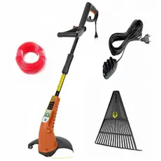 KIT APARADOR DE GRAMA ELETRICO TRAMONTINA AP1500T 28 CM COM EXTENSÃO, FIO E VASSOURA