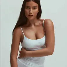 Regata De Alcinha Bojo Removível Forro Triplo Feminino Poliamida Não Marca Blusa Básica Forro Duplo