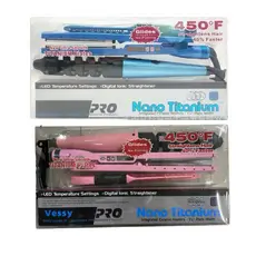 Kit 3completa chapinha Profissional Titanio rosa zul Anti-Frizz Bivolt , Oferta Imperdível Danos Térmicos