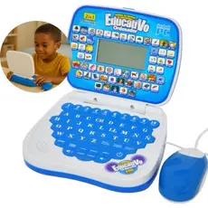 Notebook Educativo Bilíngue Português-Inglês com Música e Matemática + Mouse | Brinquedo Didático Infantil Interativo