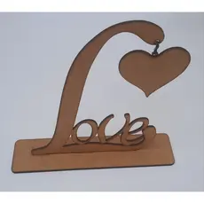 decoração de mesa coração love