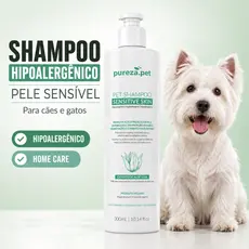 Shampoo Pet Hipoalergênico Pele Sensivel Shampoo Para Cachorro Dermatite Shampoo Pet Alergia