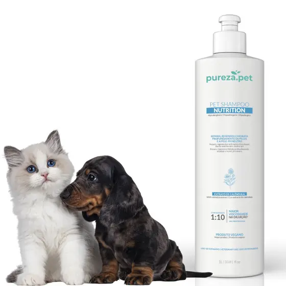 Shampoo pet profissional hipoalergênico nutrição