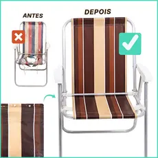 Refil para Cadeira de Praia Tecido Original Sol Lar e Lazer | Capa Tamanho Padrão com Várias Cores