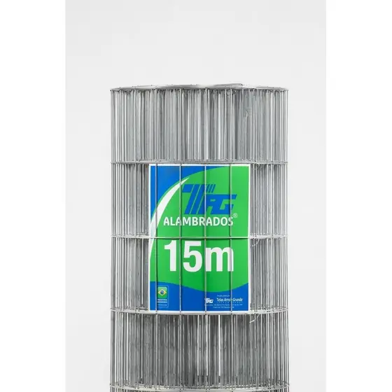 TELA SOLDADA TAG MALHA 5x15cm FIO 2,30mm RL 15X2,0m