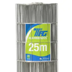 TELA SOLDADA TAG MALHA 6,5x15cm FIO 2,30mm RL 25X1,0m