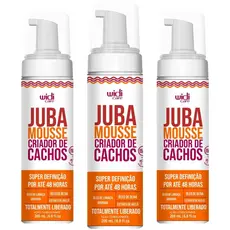 Kit 3 Juba Mousse Criador e Modelador De Cachos Super Definição 200ml Widi Care