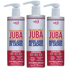 Kit 3 Encaracolando A Juba Creme De Pentear Modelador De Cachos 500ml Widi Care