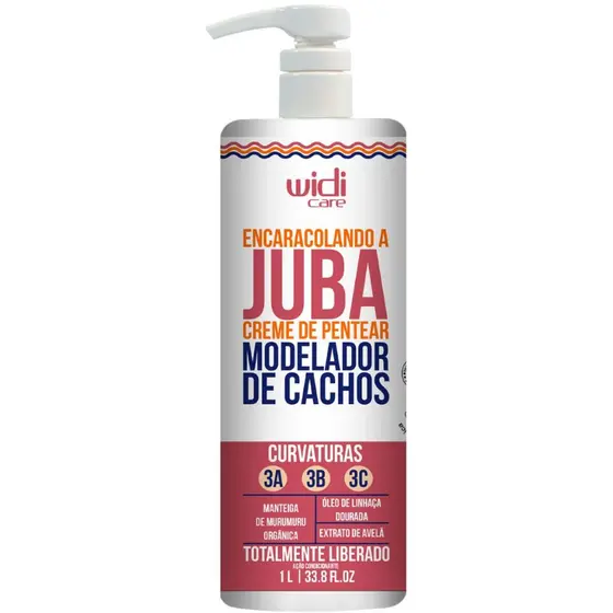 Encaracolando A Juba Creme De Pentear Modelador De Cachos 1 Litro Widi Care