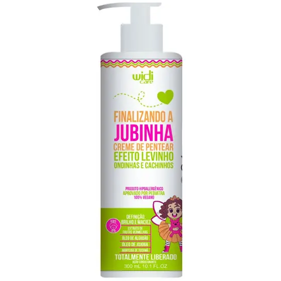 Tratando A Jubinha Efeito Levinho Creme De Pentear Para Ondinhas e Cachinhos 300ml Widi Care