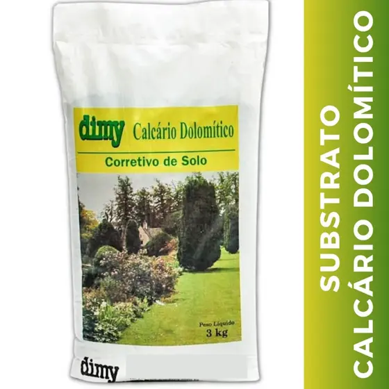 Calcário Dolomítico 3kg Fertilizante Corretivo Para Acidez Solo - Dimy