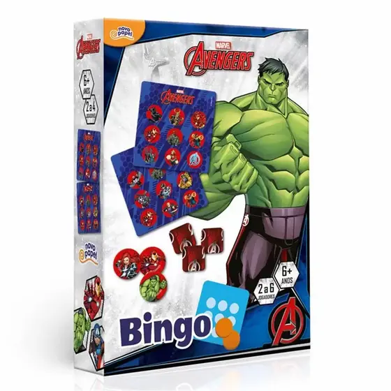 Jogo Bingo Vingadores Marvel - Toyster 8039
