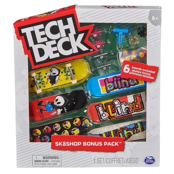 Tech Deck Bonus Pack com 6 Skates de Dedo  - Sunny 2892