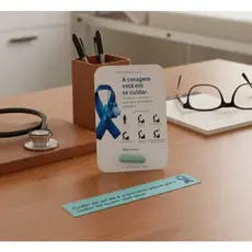 Cards de Mensagens Novembro Azul 💙 | Conscientização e Cuidado | Brinde Corporativo| lembrancinha/mimo