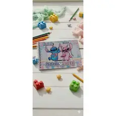 Livro de colorir Personalizado- Lembrancinha de Aniversario, Festa Infantil- Stich e Angel