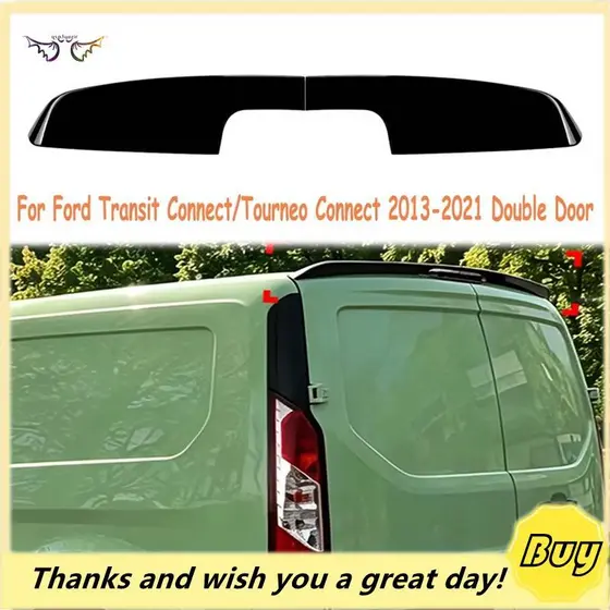 Acessórios Para Transit Conectar Tourneo 2013-2021 Tronco Telhado Spoiler Lábio Guarnição Traseira Cauda Asa Corpo Kit