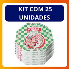Embalagem Pizza Mercantil Oitavada 25cm C/25
