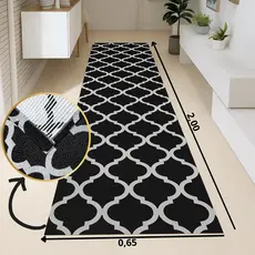 Tapete Passadeira Emborrachado 2,00 x 0,65  Diversas Estampas para Quarto, Sala, Escritório Antiderrapante - Promoção