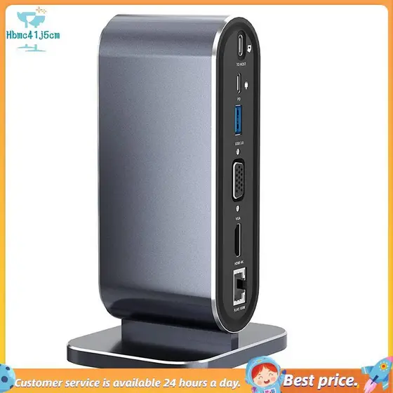 Estação De Acoplamento De Alto-Falante hbm USB C Hub Dock Laptop Display Docking Station Adaptador 3.0 Para Computador