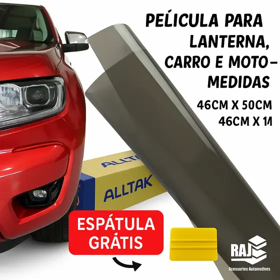 Película adesiva para Farol,Lanterna,Fumê claro,Fumê escuro,Alltak