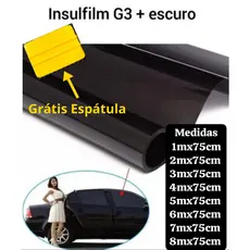 Pelicula tipo Insulfilm Automotivo e Residencial G3 Escuro – Para Vidros, Janelas, Portas e Blindex