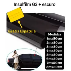 Película tipo insulfilm G3 escuro- Automotivo e Residencial para vidros, Janela, Portas, blindex