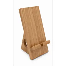 Suporte para Celular de Mesa em Madeira Tauari Universal 20x10 cm