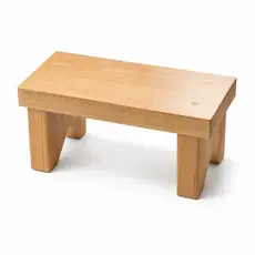 Banquinho de Madeira Maciça Tauari 30 X 15 X 15 – Banco Pequeno Decorativo Multiuso // Apoio para plantas de madeira