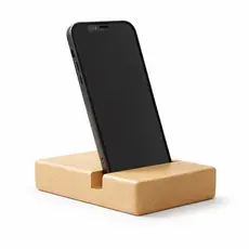 Porta Celular em Madeira Maciça Suporte de Celular em Madeira Natural Para Mesa | Porta Celular Minimalista