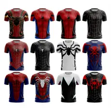 Camisa Camiseta Traje 3D Homem Aranha Dryfit Premium  com proteção uv Super Heróis  Adulto Infantil