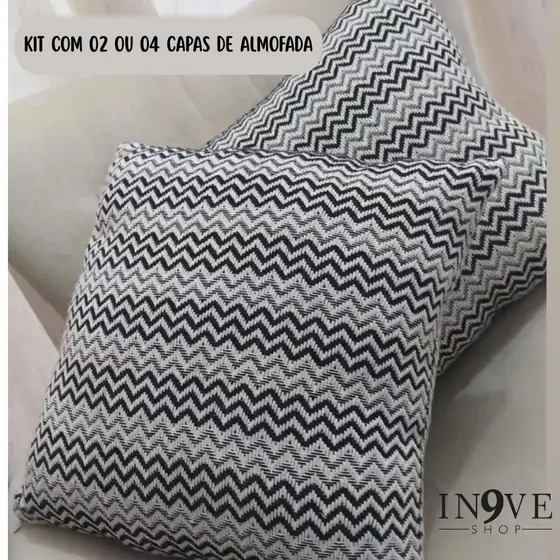 Kit Com 02 ou 04 Capas De Almofadas 100% Algodão Medidas 0,40cm X 0,40cm
