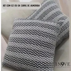 Kit Com 02 ou 04 Capas De Almofadas 100% Algodão Medidas 0,40cm X 0,40cm