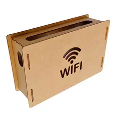 Suporte Para Roteador Wireless Organizador Wifi Decorativo Mdf Cru