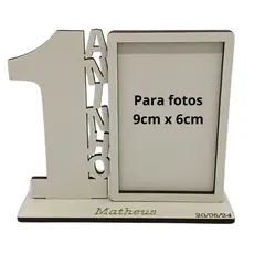 Kit 20 Centro De Mesa Aniversário Lembrancinha 1 Ano Mini Porta-Retrato personalizado para fotos 9x6cm
