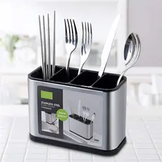Porta Talheres Escorredor Aço Inox Vazado Pia Cozinha