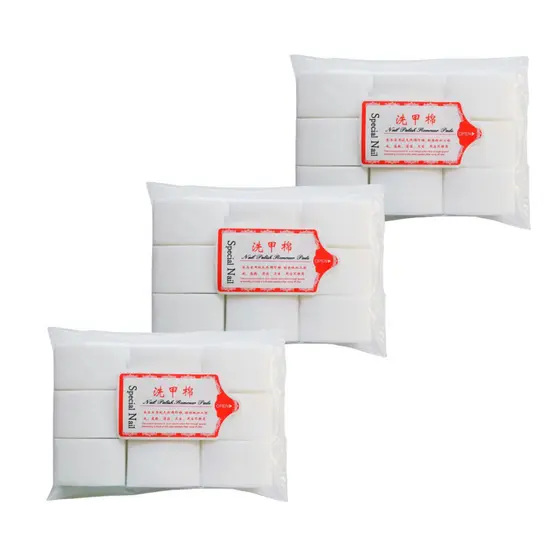 Kit 3 Algodões Prensado Para Manicure e Nail Designer
